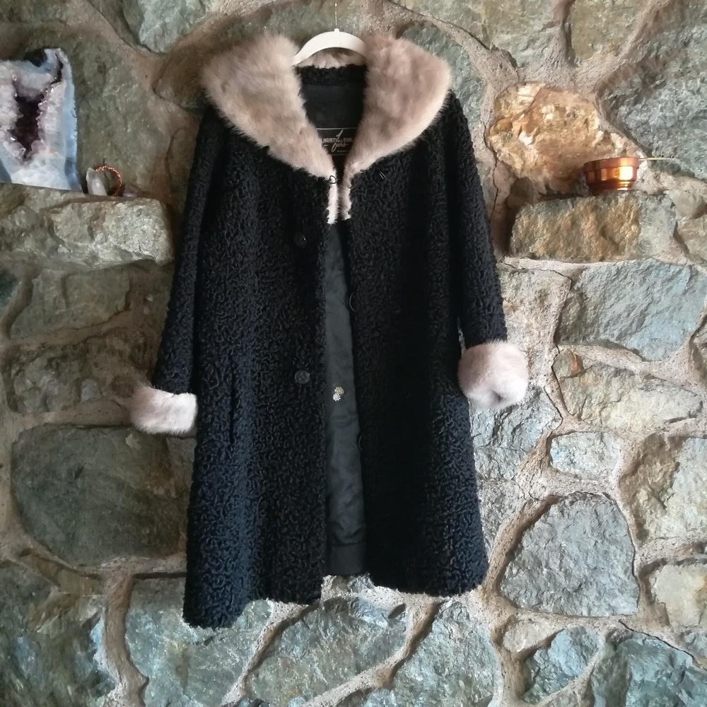 Vintage 50s FUR COAT / 1950s Vintage